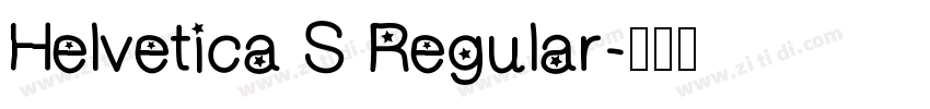 Helvetica S Regular字体转换